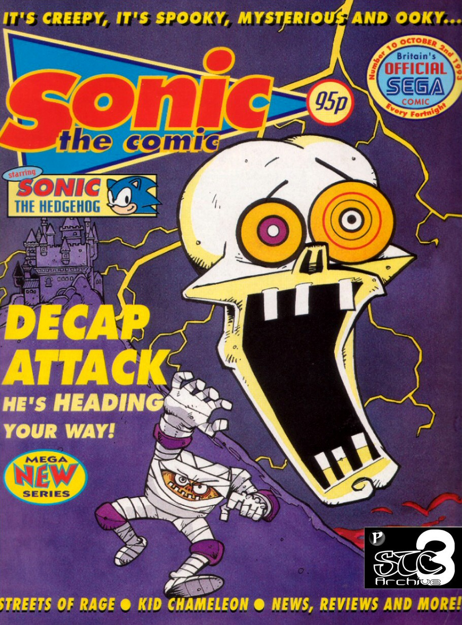 Sonic - The Comic Issue No. 010 Comic cover page